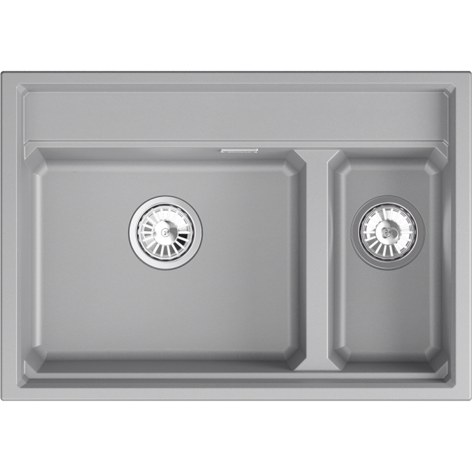 Кухонная мойка GRANULA KS-7302i АЛЮМИНИУМ кварц 7302i ALYUMIHIYM