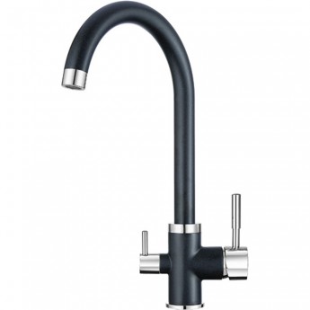 Смеситель GRANULA GR-2168 шварц (черный металлик) Смеситель GRANULA GR-2168 шварц (черный металлик)